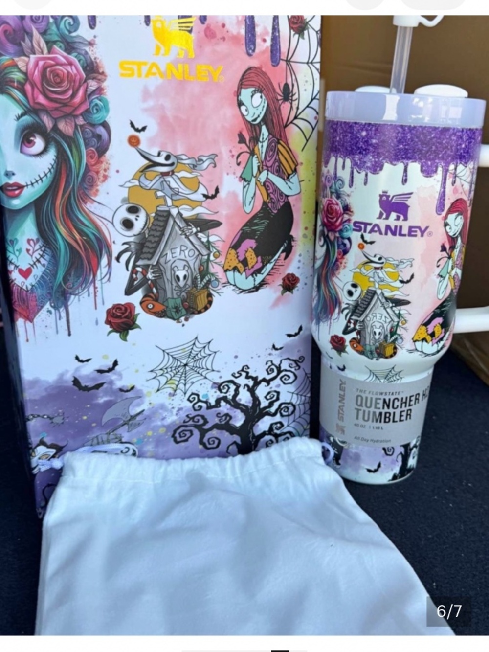 Stanley nightmare before Christmas 40oz quencher flowstate gift box halloween